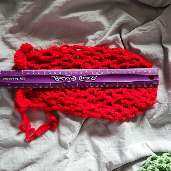 Handmade reusable crochet produce bags - Picture 3 of 3